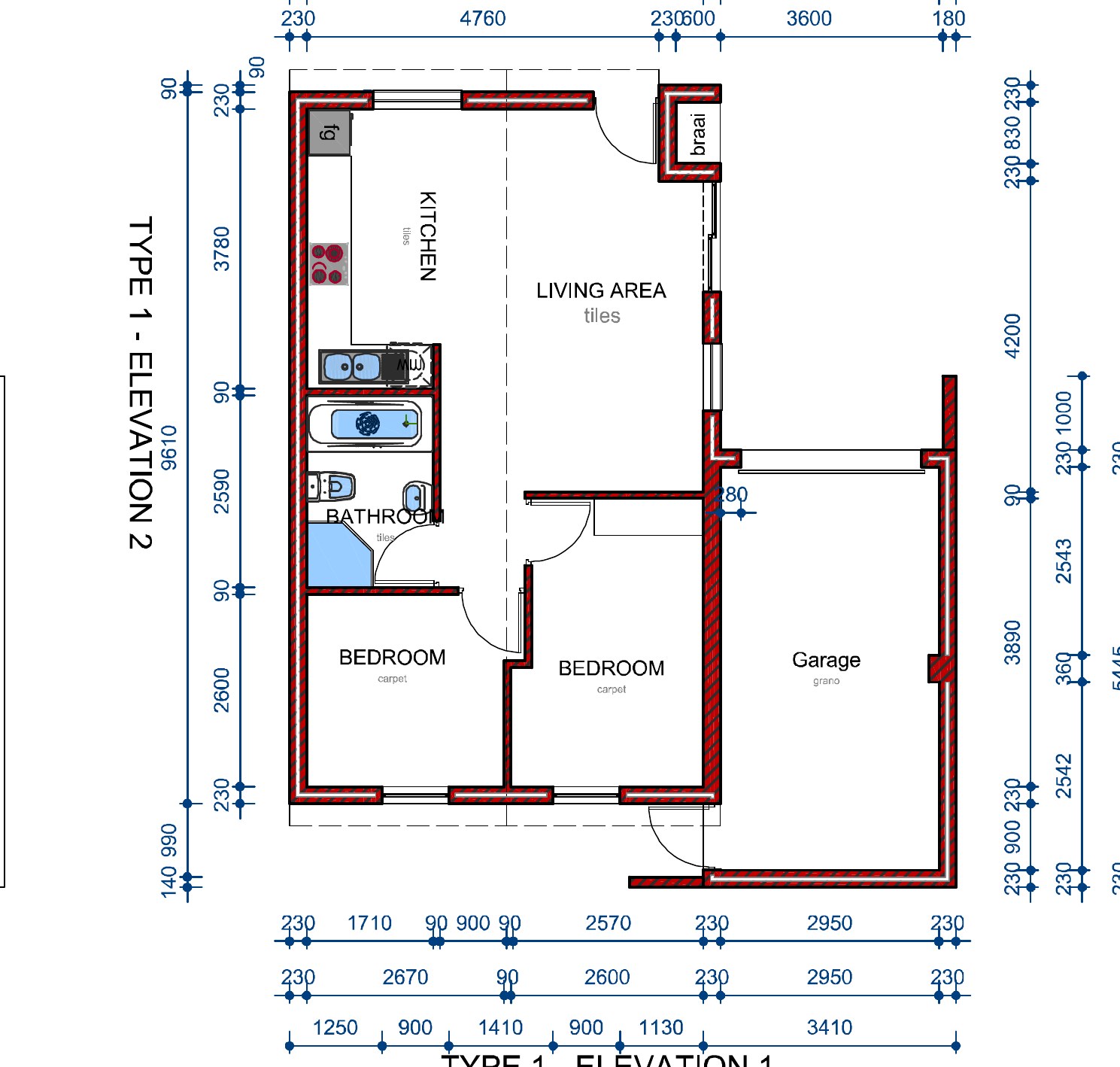 Type 2 floor plan